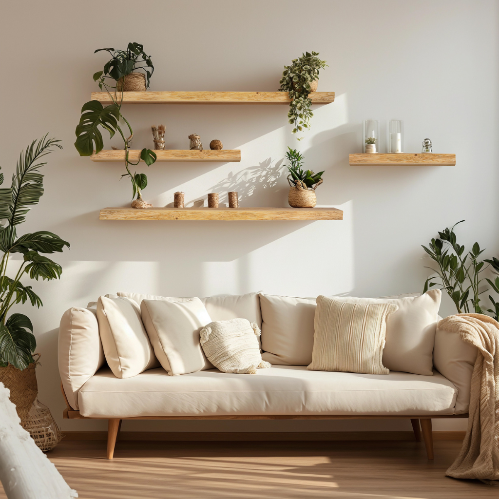 Bravion oak shelves